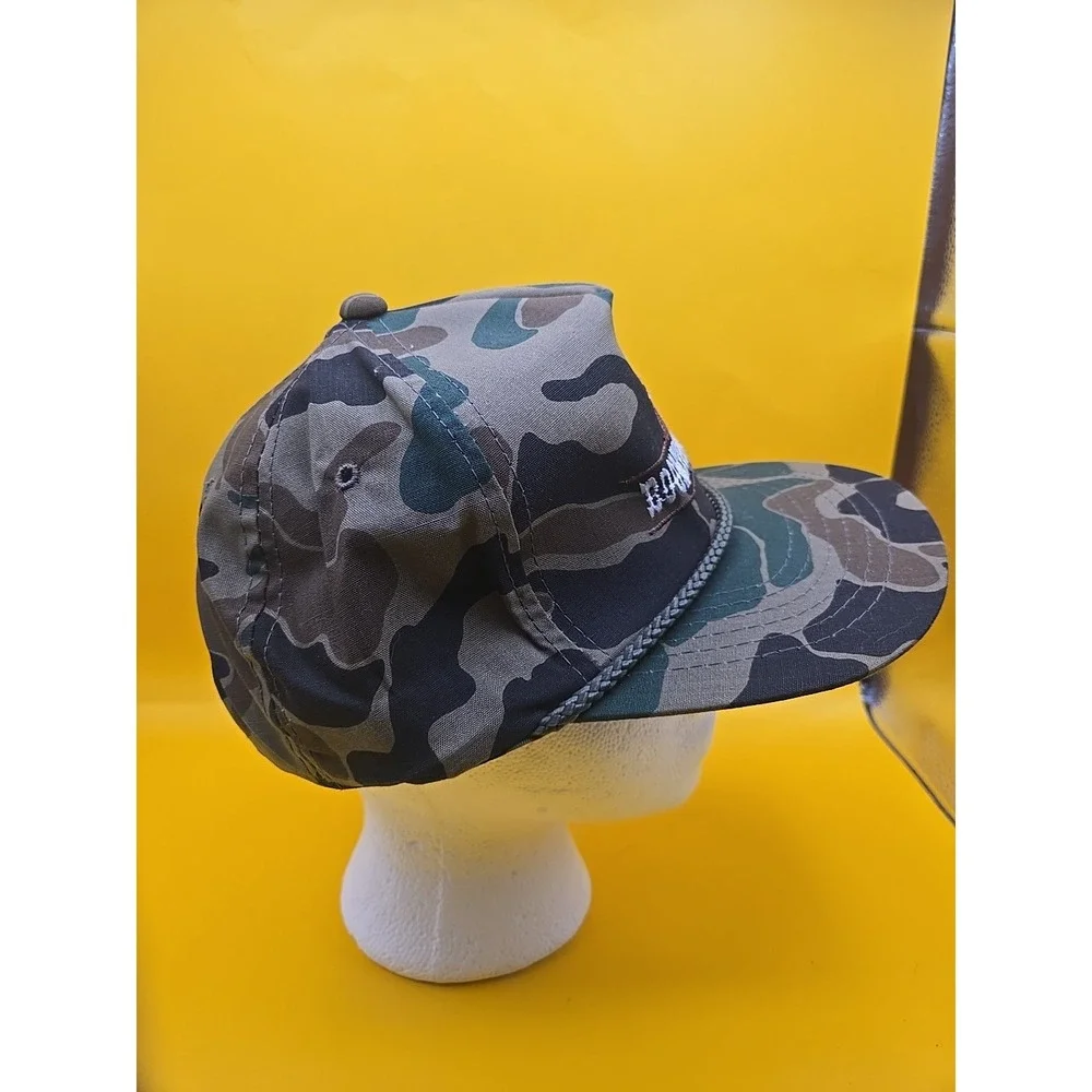 Vintage 90s Boomtown Casino Biloxi Hat Camo Snapback ROPE Cap NEW Deadstock - Picture 2 of 8
